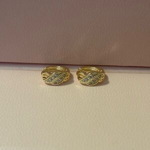 Elegant Gold plated Hoop Earrings